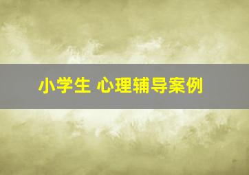 小学生 心理辅导案例